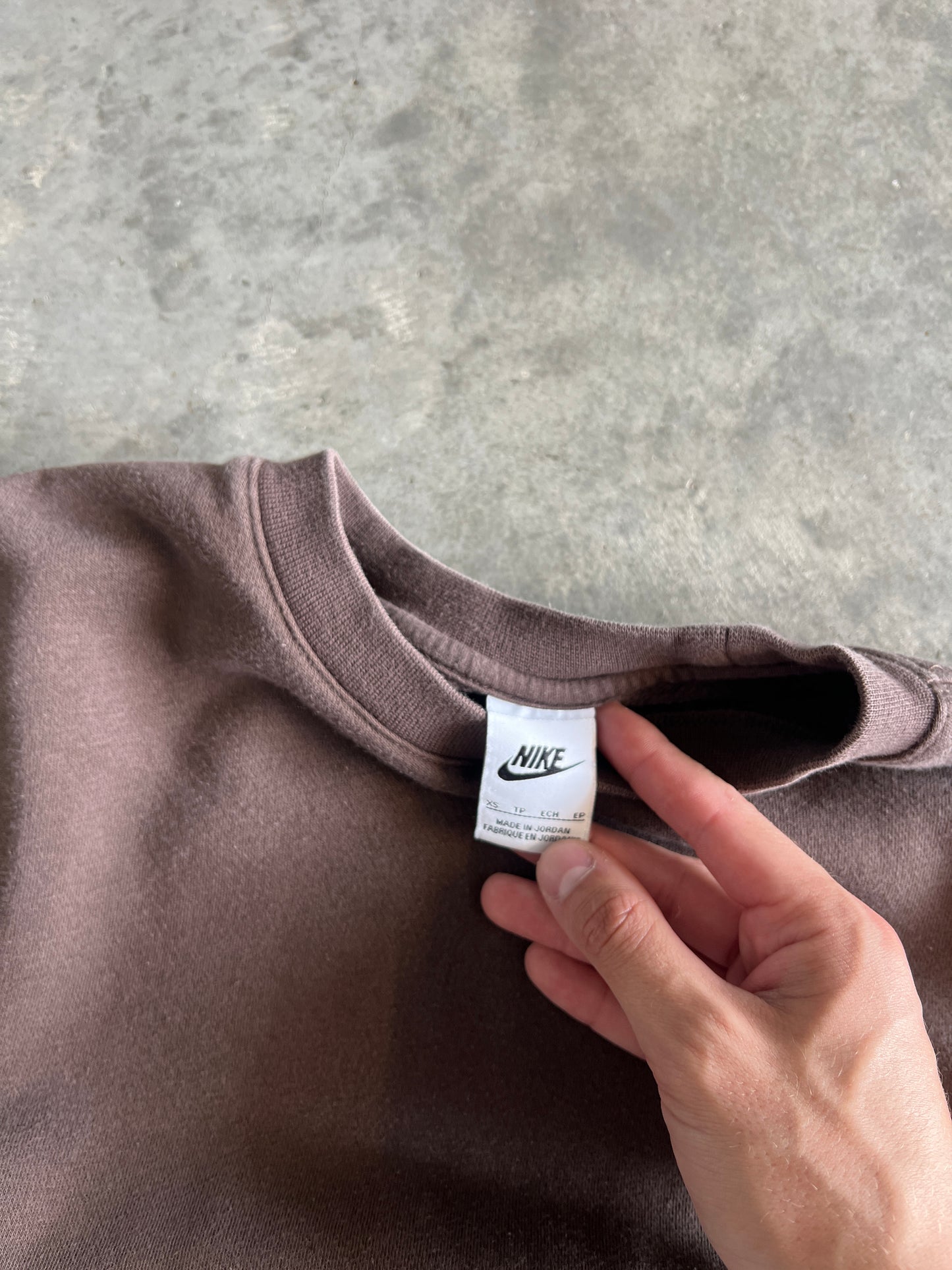 Vintage Mocha Brown Nike Crew - XS