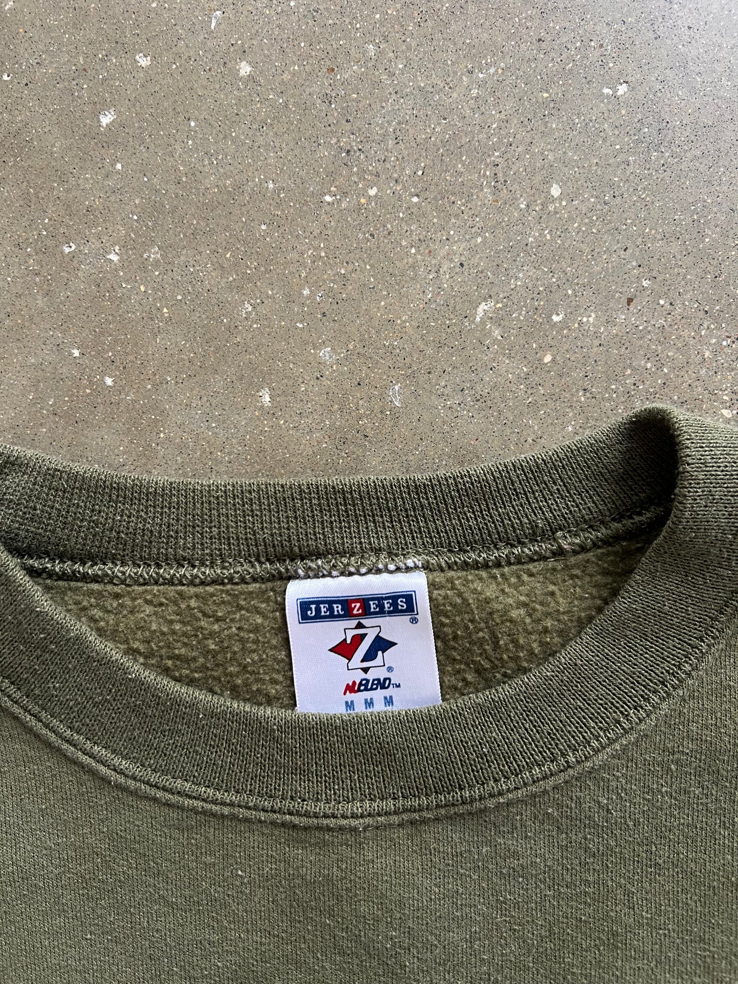 Vintage Green USMC Crew - M