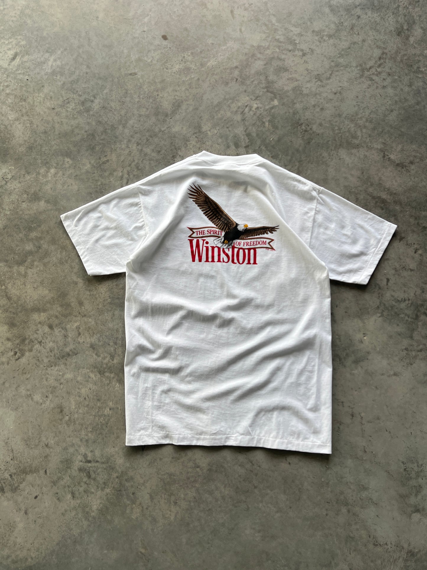 Vintage White Winston Cigarettes Shirt - L