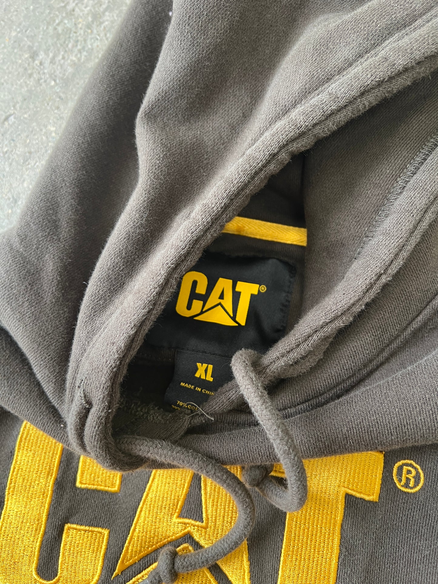 Vintage Brown Cat Hoodie - XL