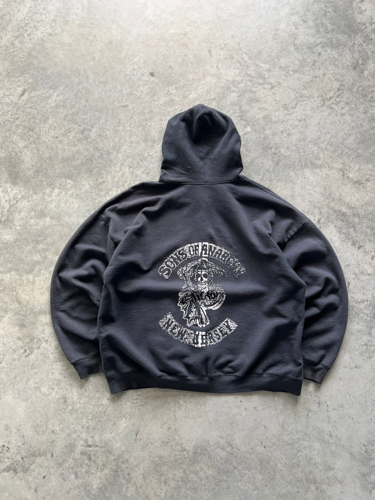 Vintage Black Suns of Anarchy Hoodie - XL