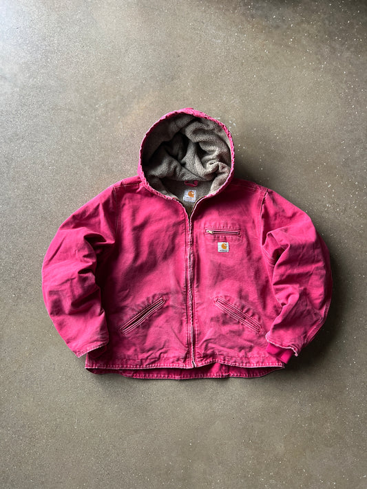 Vintage Hot Pink Carhartt Jacket - L