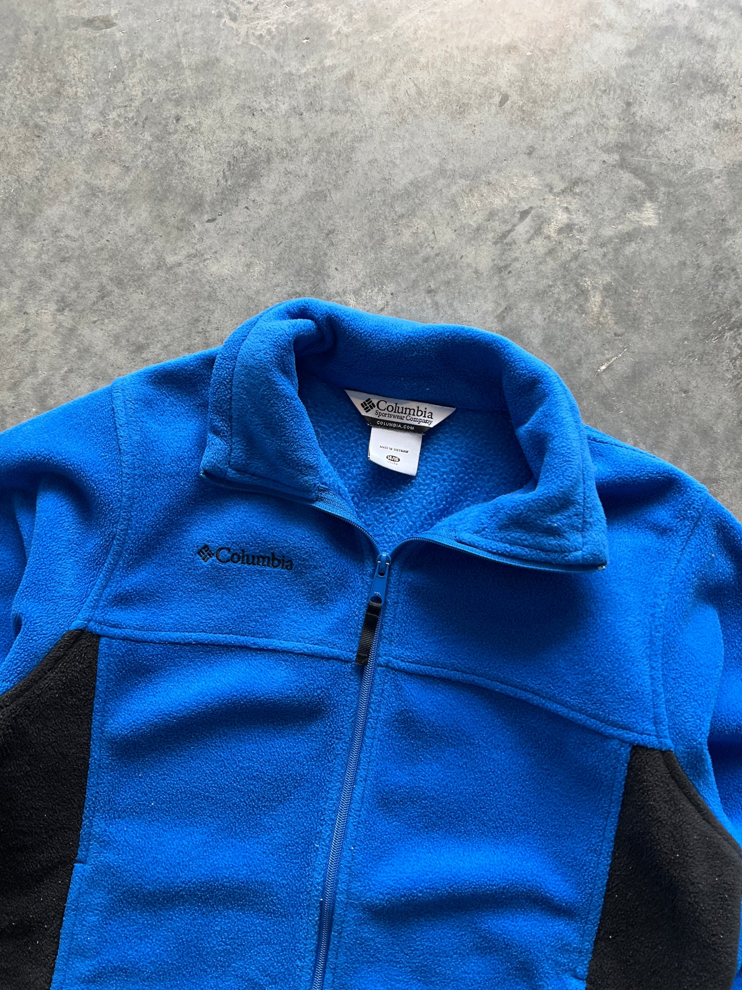 Vintage Sky Blue Columbia Two Tone Fleece - M