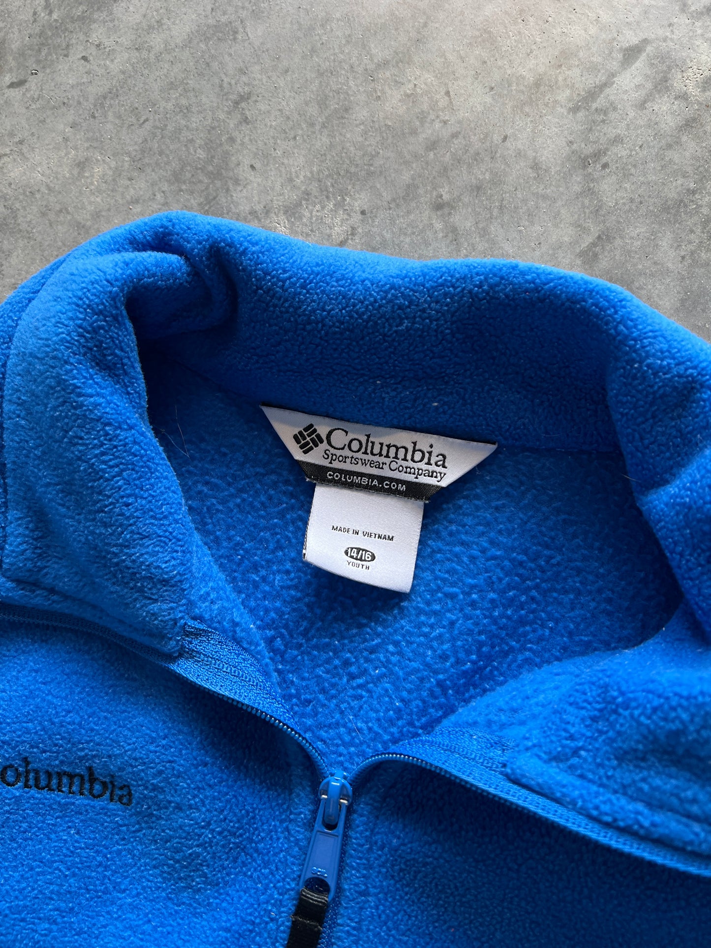 Vintage Sky Blue Columbia Two Tone Fleece - M