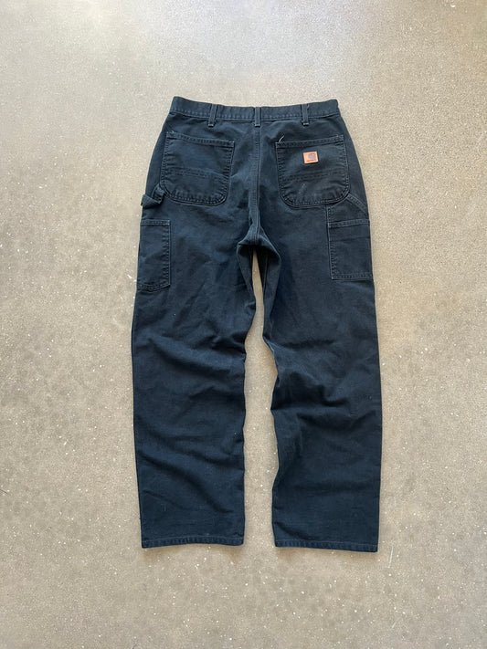 Vintage Black Carhartt Carpenter Pants - 34x32