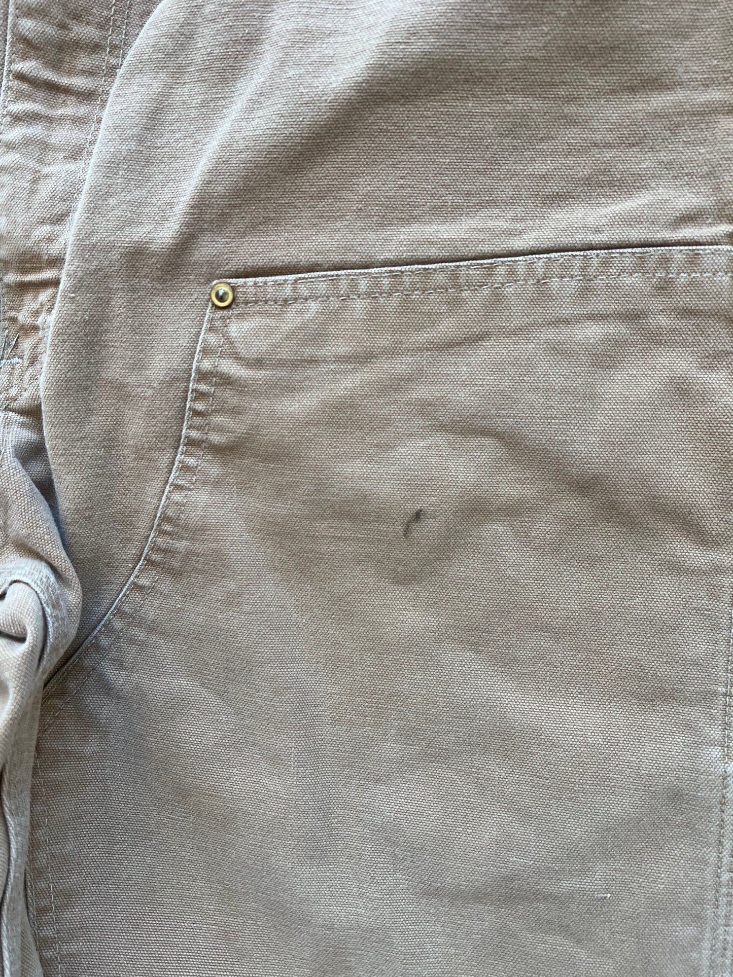 Vintage Faded Tan Carhartt Double Knee Pants - 36