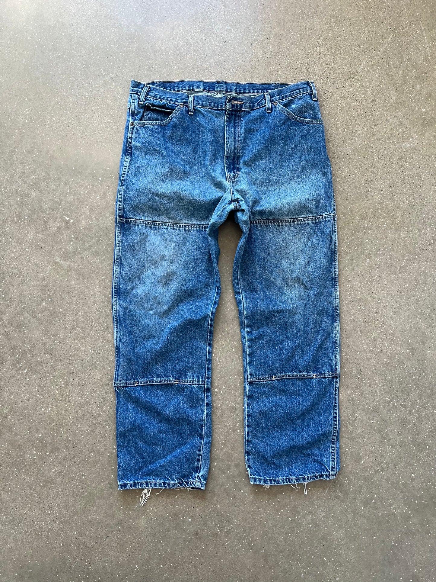 Vintage Denim Blue Dickie Pants - 40x32