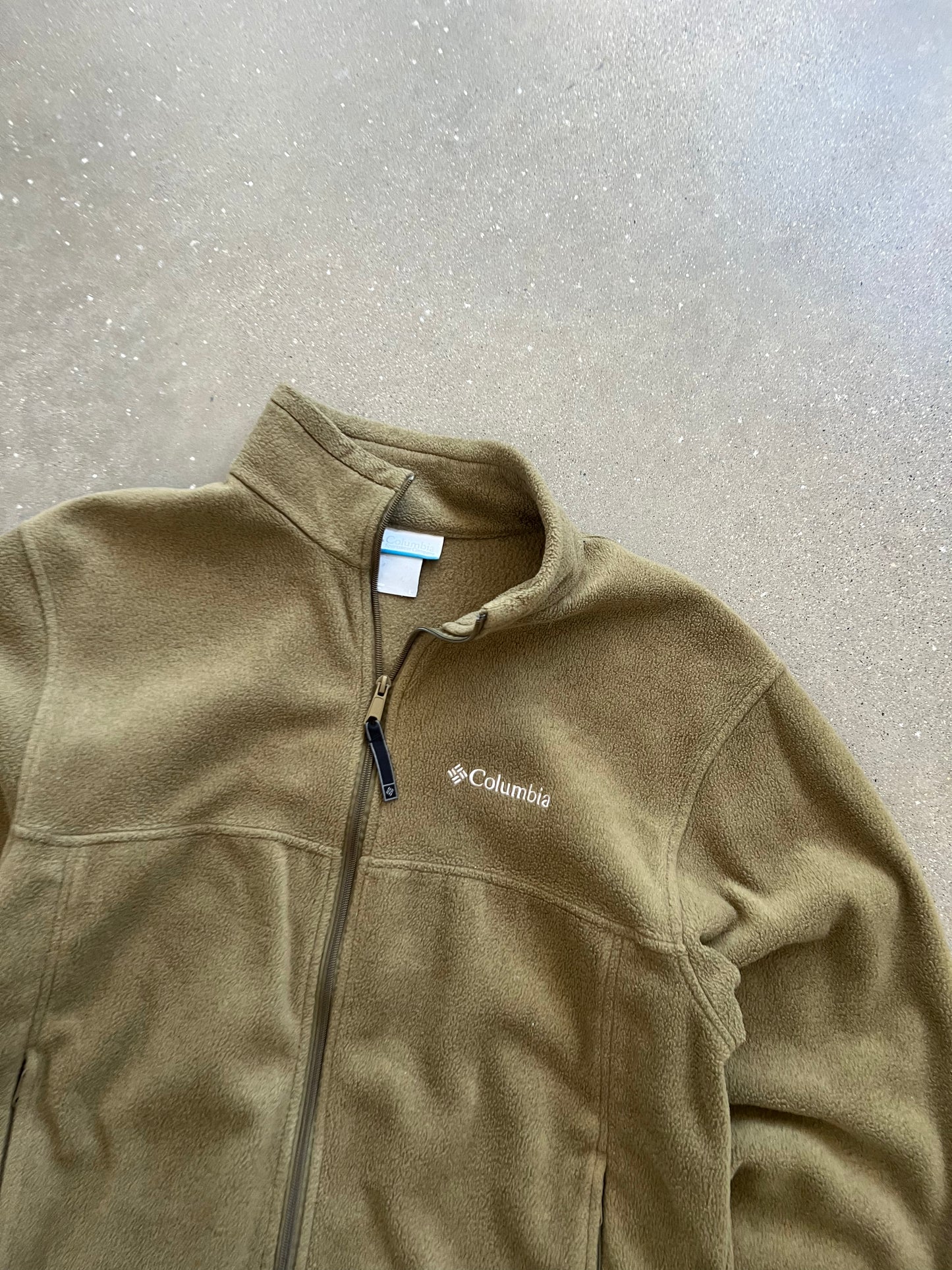 Vintage Pistachio Green Columbia Fleece Zip - L