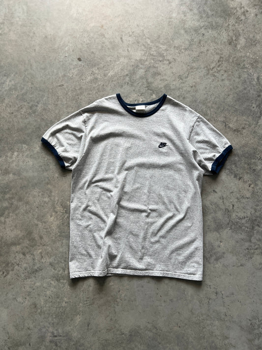 Vintage Heather Grey Nike Spellout Shirt - L