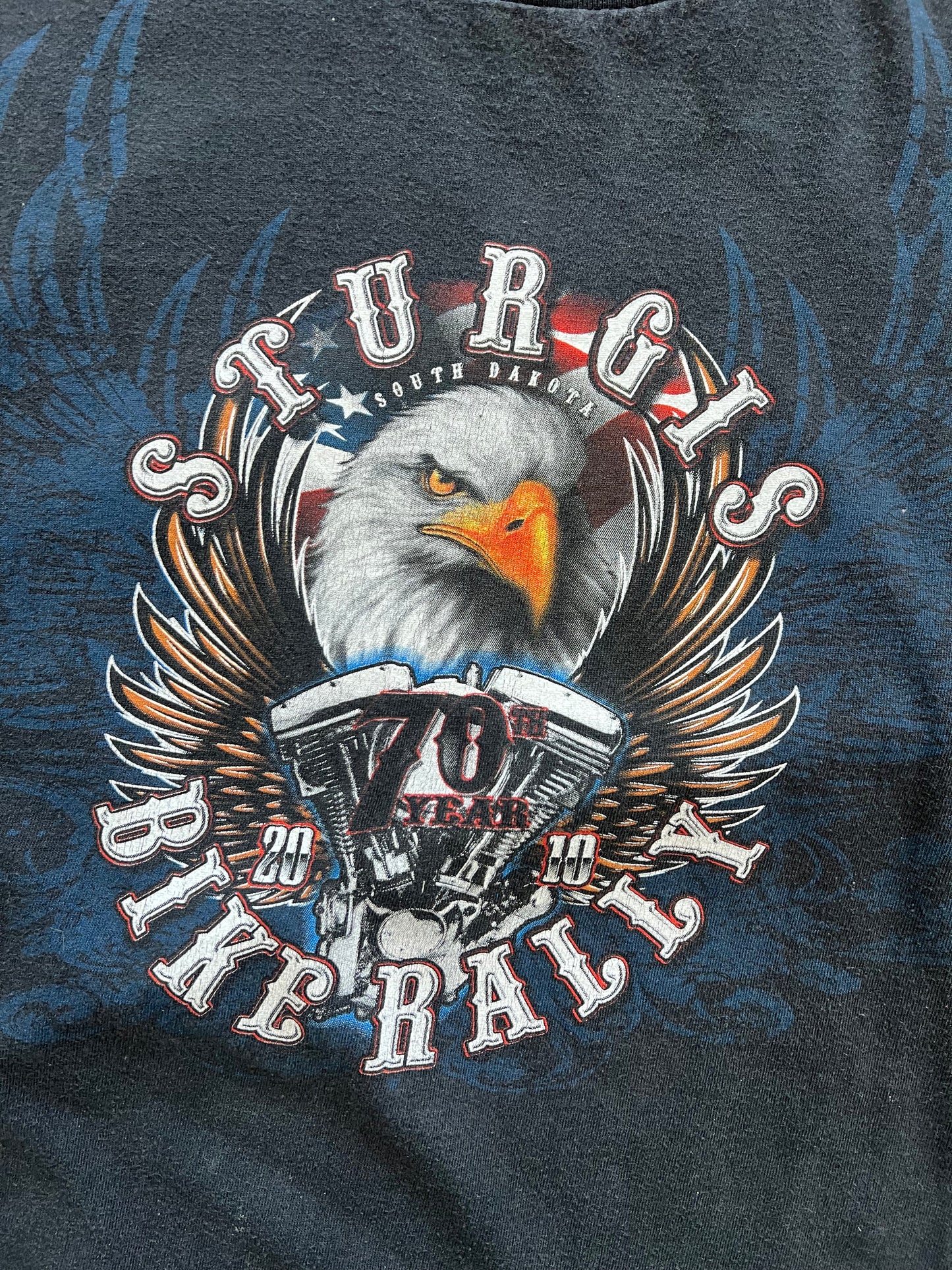 Vintage Faded Black Sturgis Shirt - XL