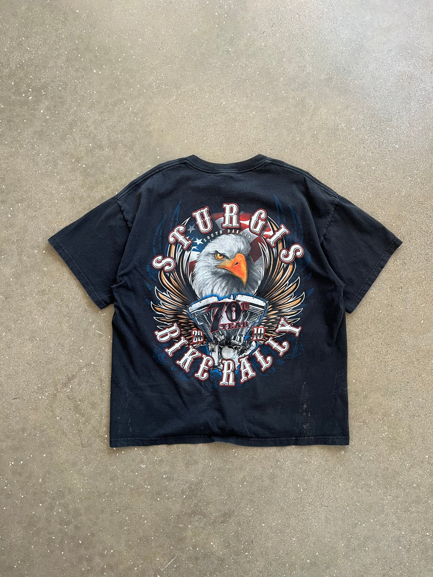 Vintage Faded Black Sturgis Shirt - XL