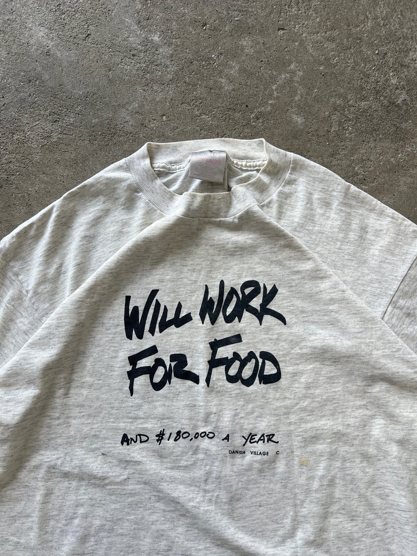 Vintage Will Work For Food Shirt - XL
