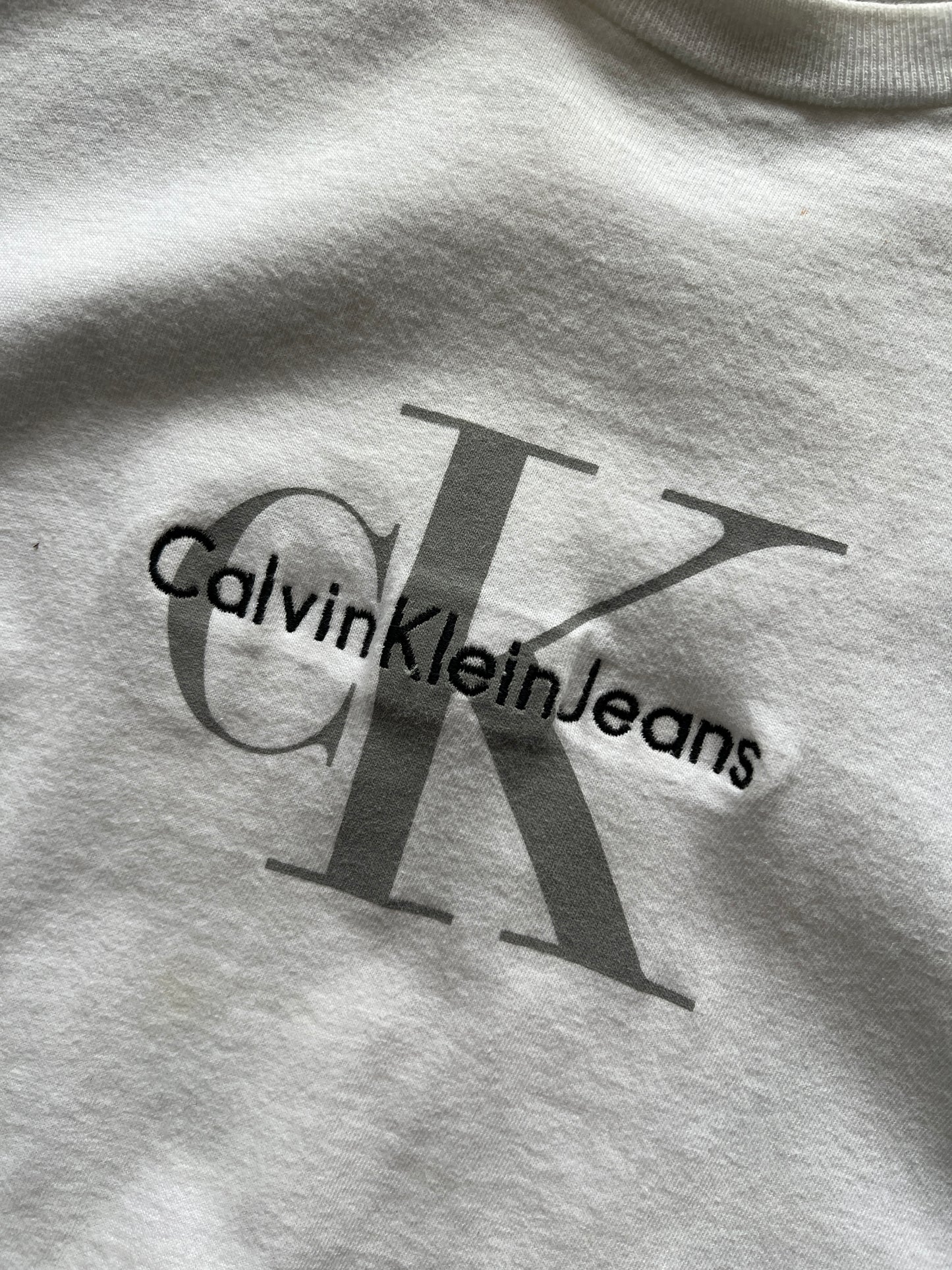 Vintage Ivory White Calvin Klein Shirt - M