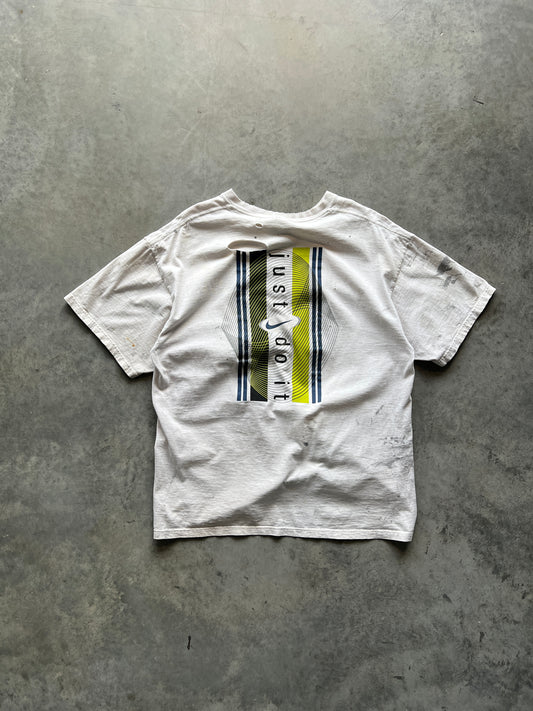 Vintage Thrashed White Nike Shirt - M