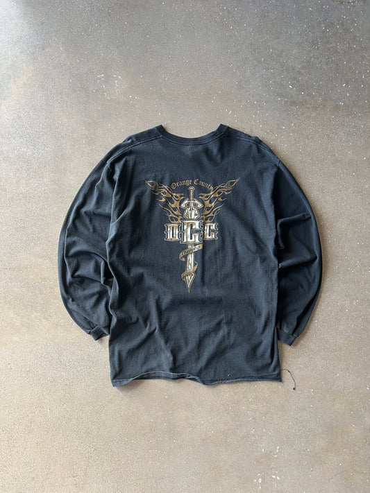 Vintage Black Orange County Choppers Shirt - L