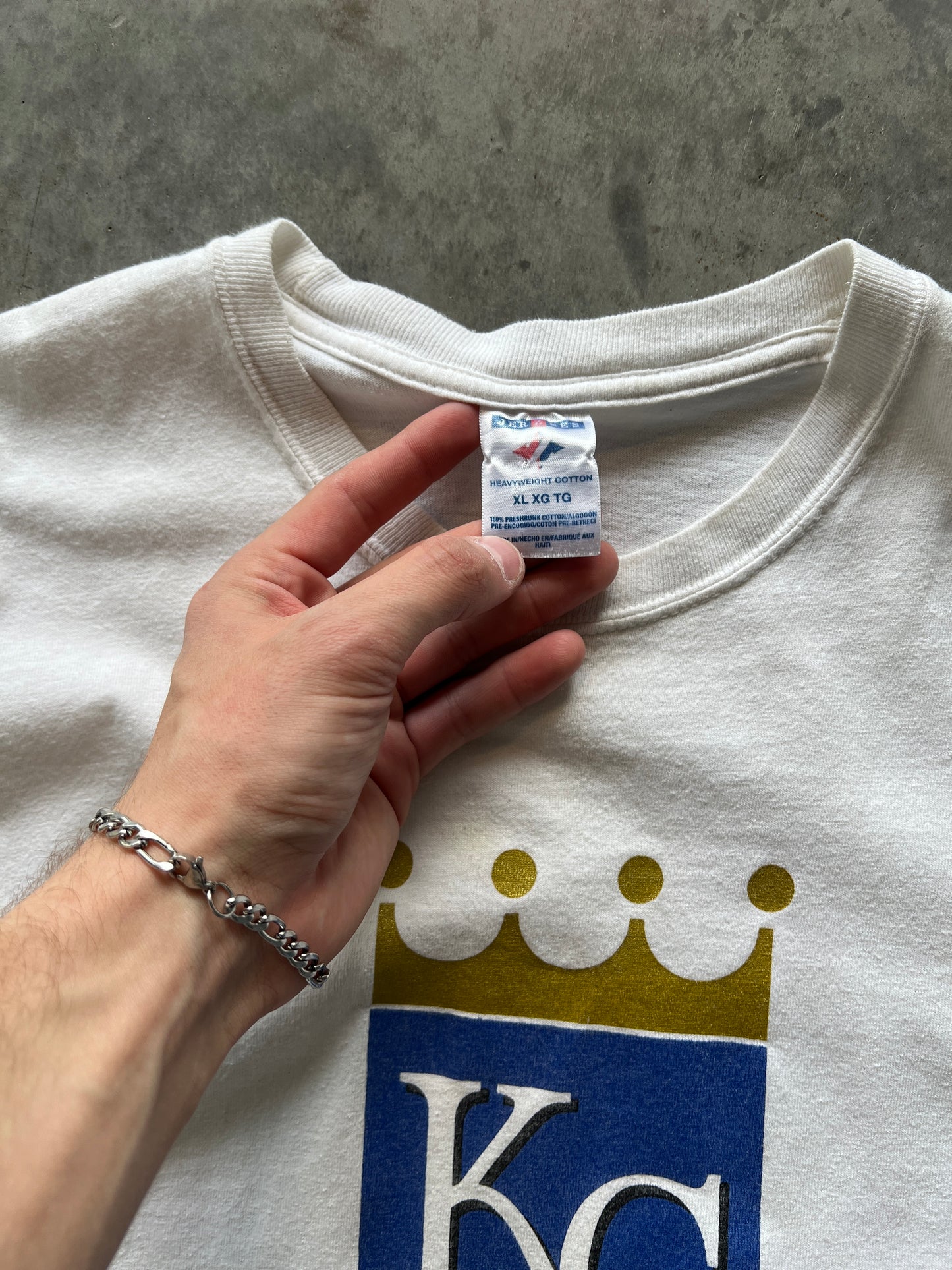 Vintage White Kansas City Royals Shirt - M