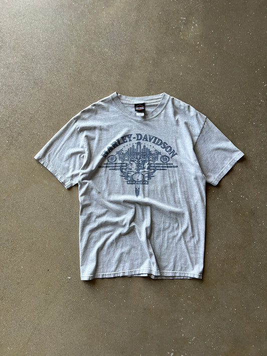 Vintage Grey Harley Davidson Shirt - L