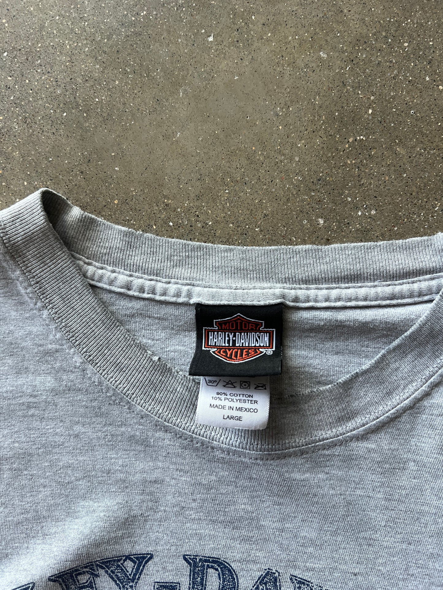 Vintage Grey Harley Davidson Shirt - L