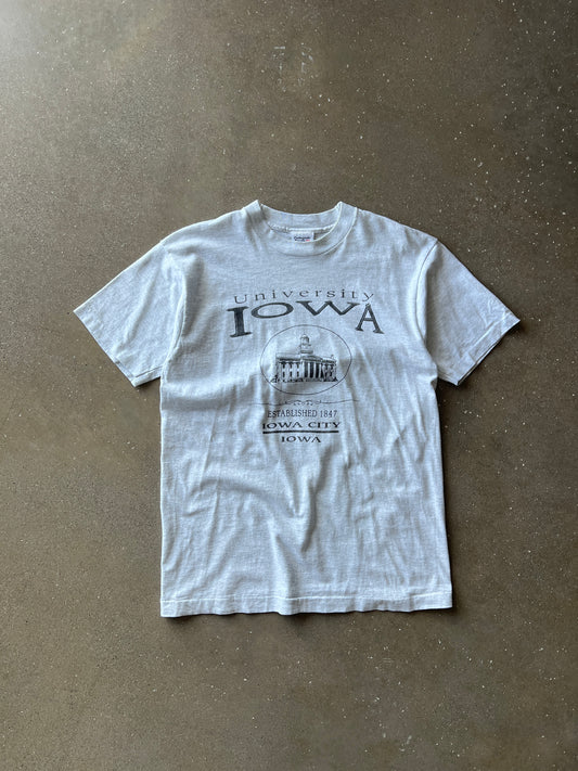 Vintage White Iowa University Shirt - L