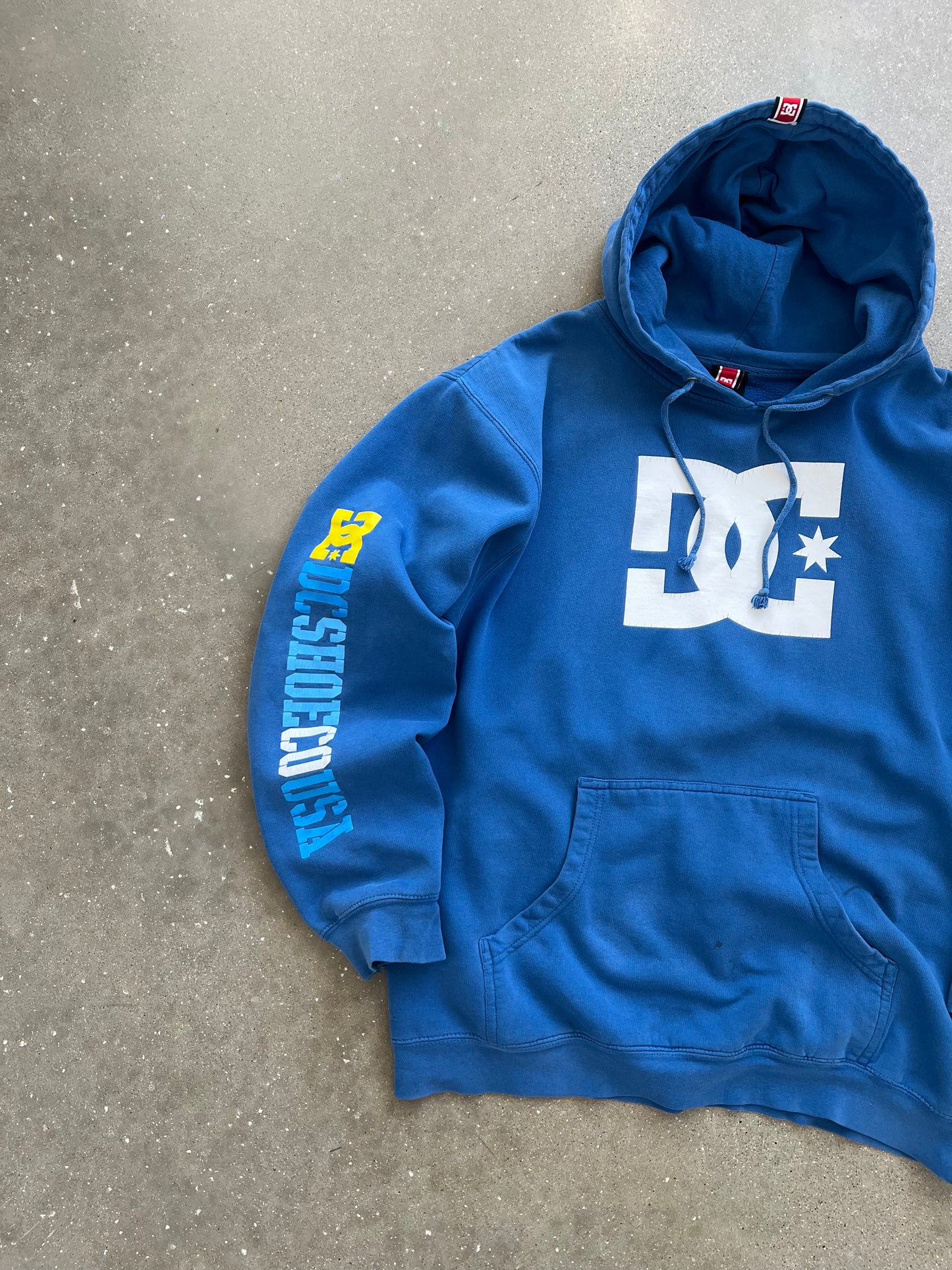 Vintage Sky Blue DC Shoes Hoodie - L