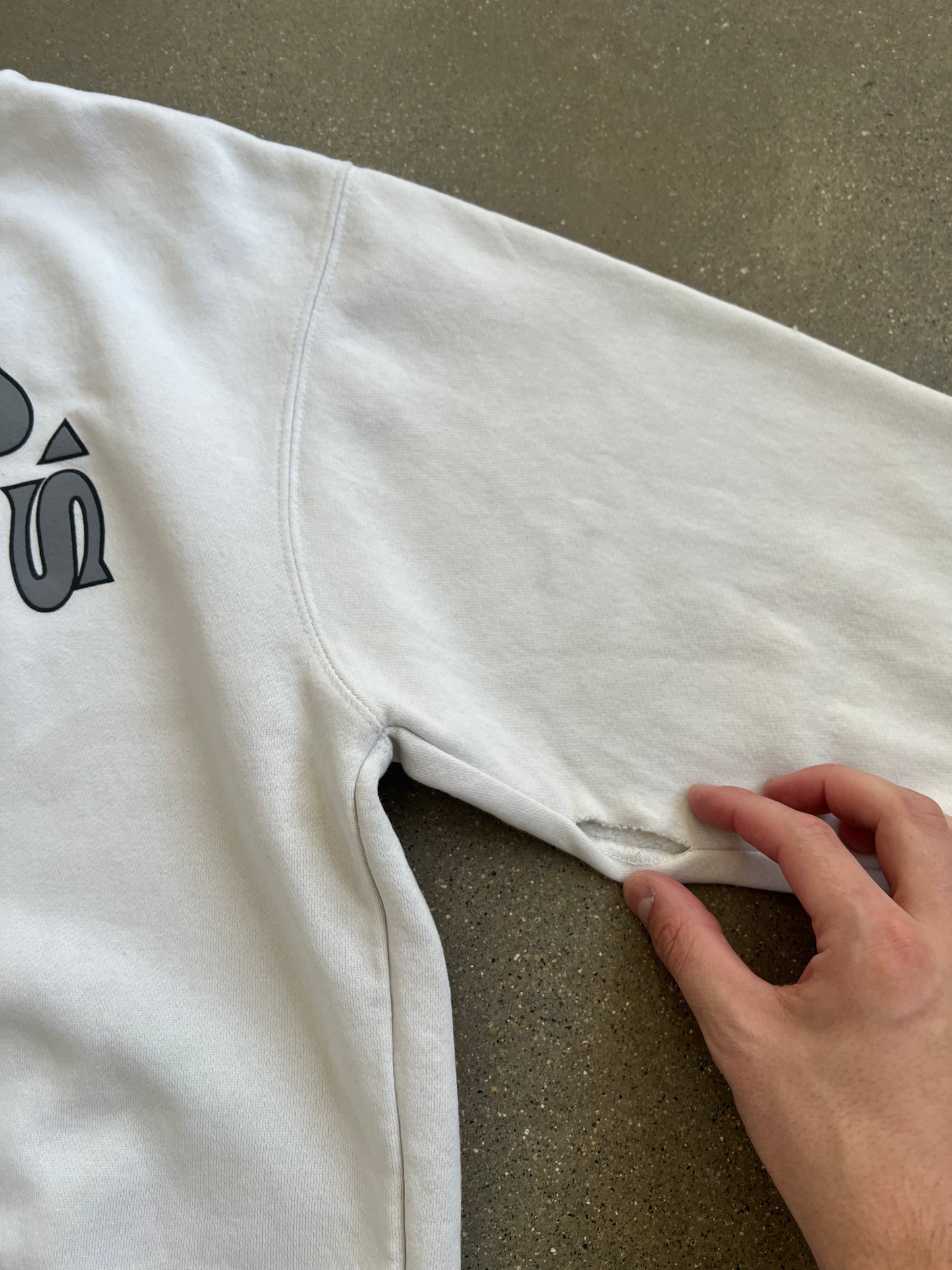 Vintage White Golds Gym Crew - L