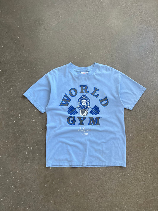 Vintage Blue World Gym Shirt - M