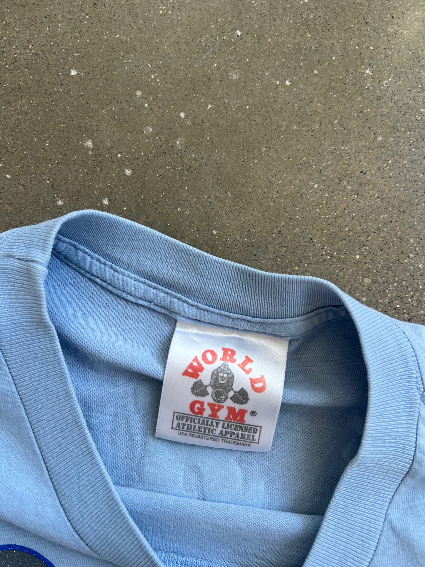 Vintage Blue World Gym Shirt - M