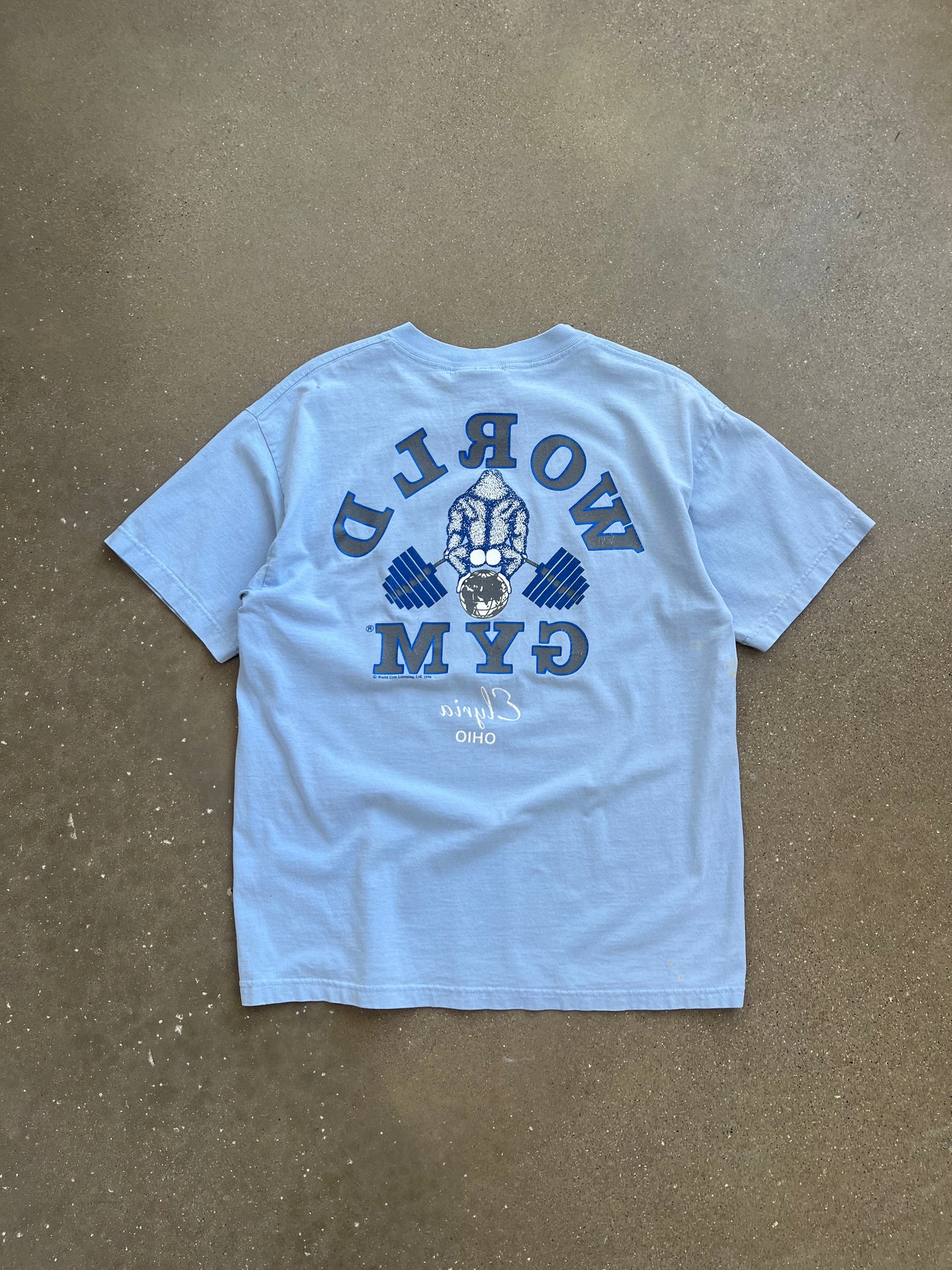 Vintage Blue World Gym Shirt - M