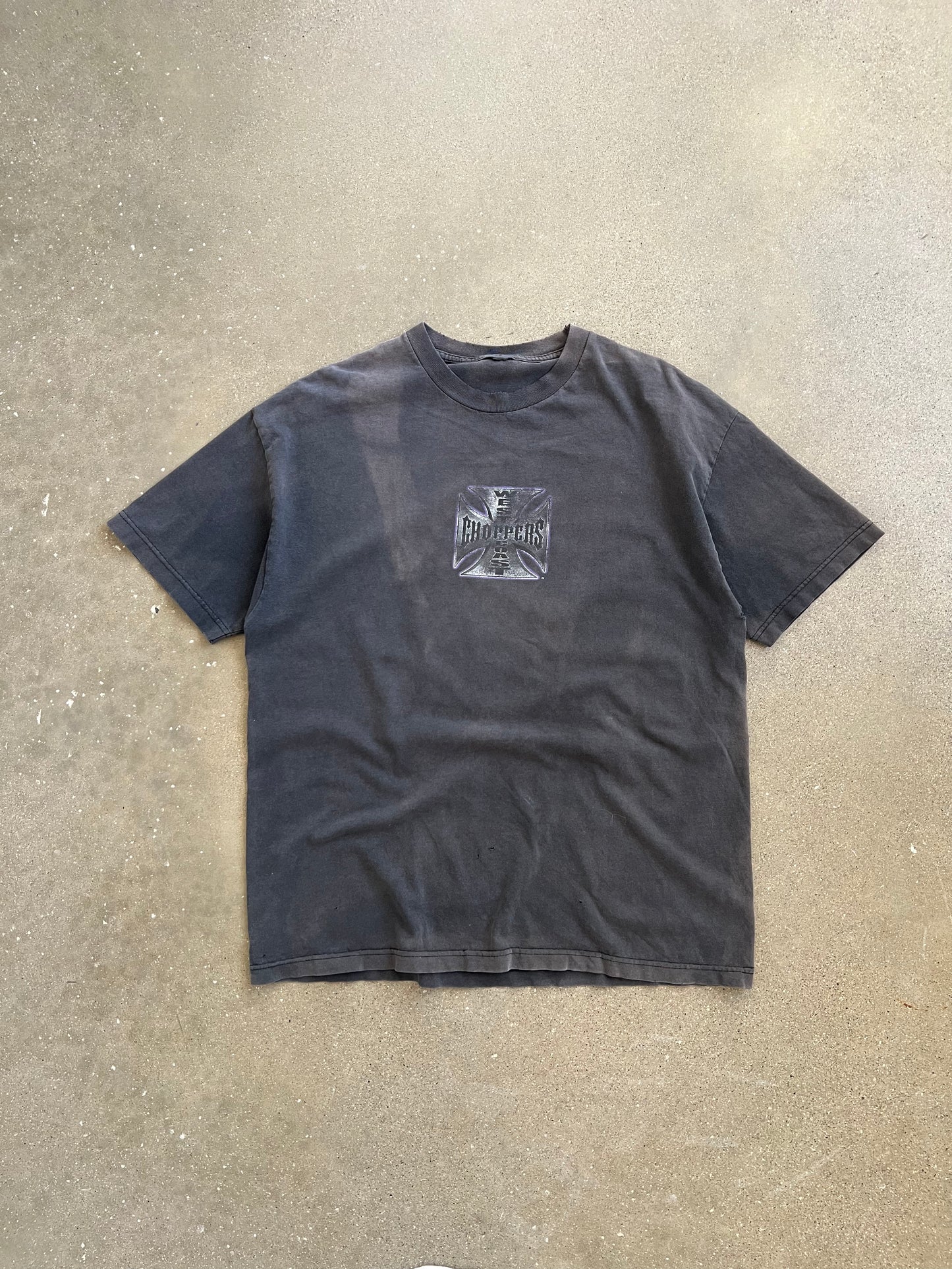 Vintage Faded Black West Coast Choppers Shirt - L