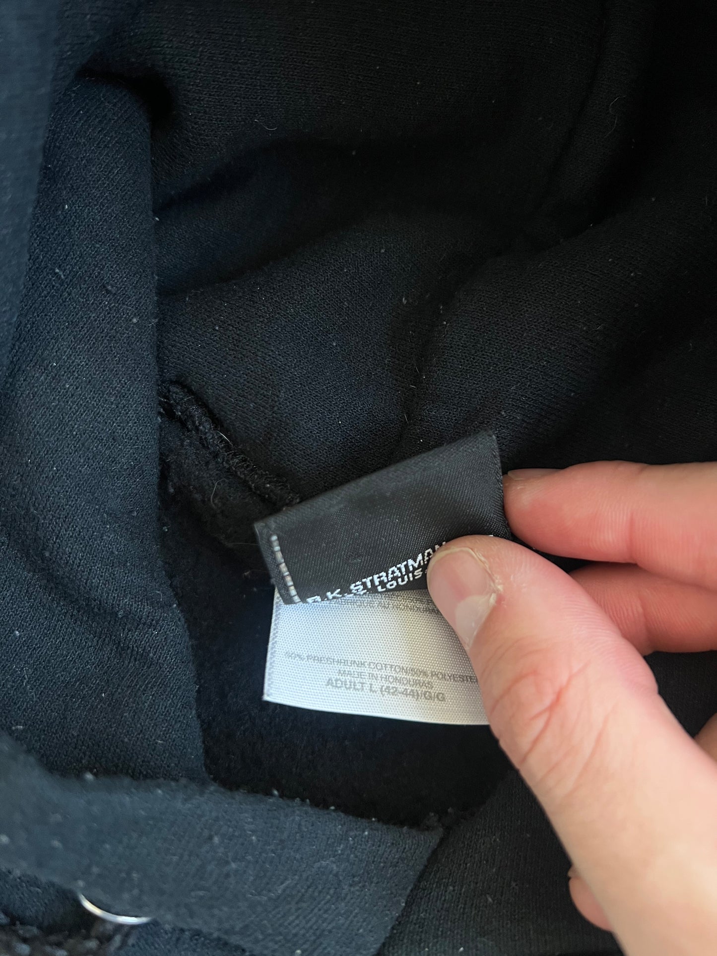 Vintage Black Harley Davidson Hoodie - L