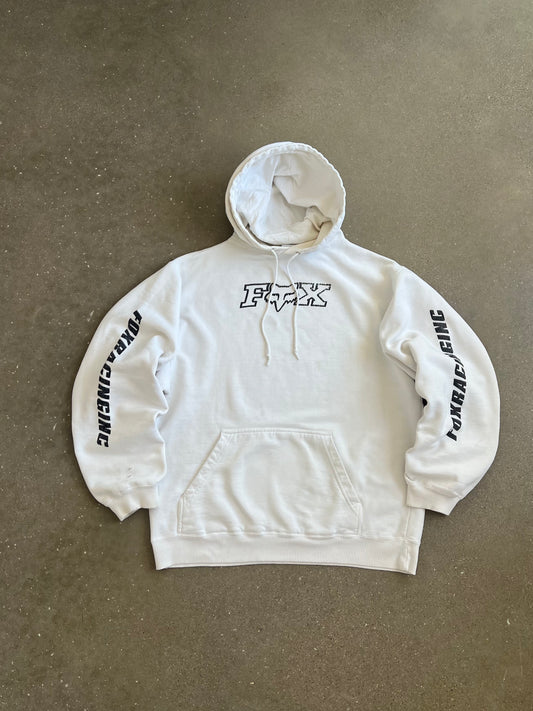 Vintage White Fox Racing Hoodie - M