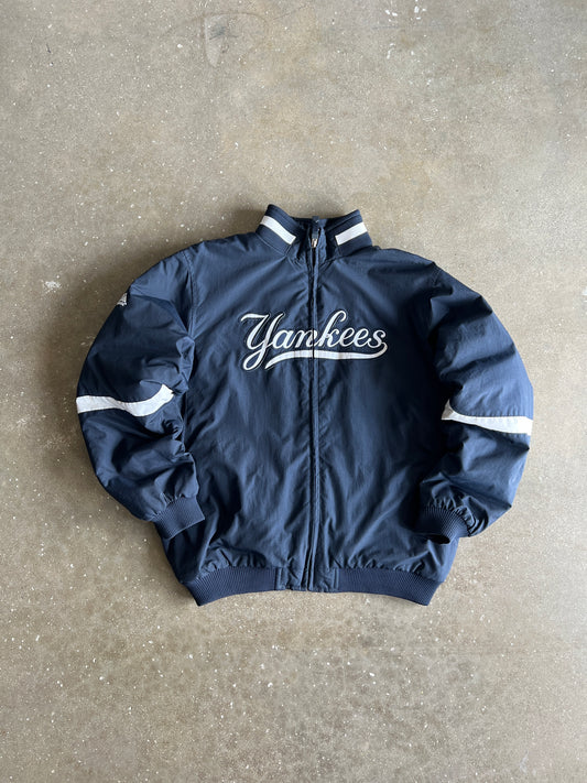Vintage Navy Blue Yankees Jacket - M