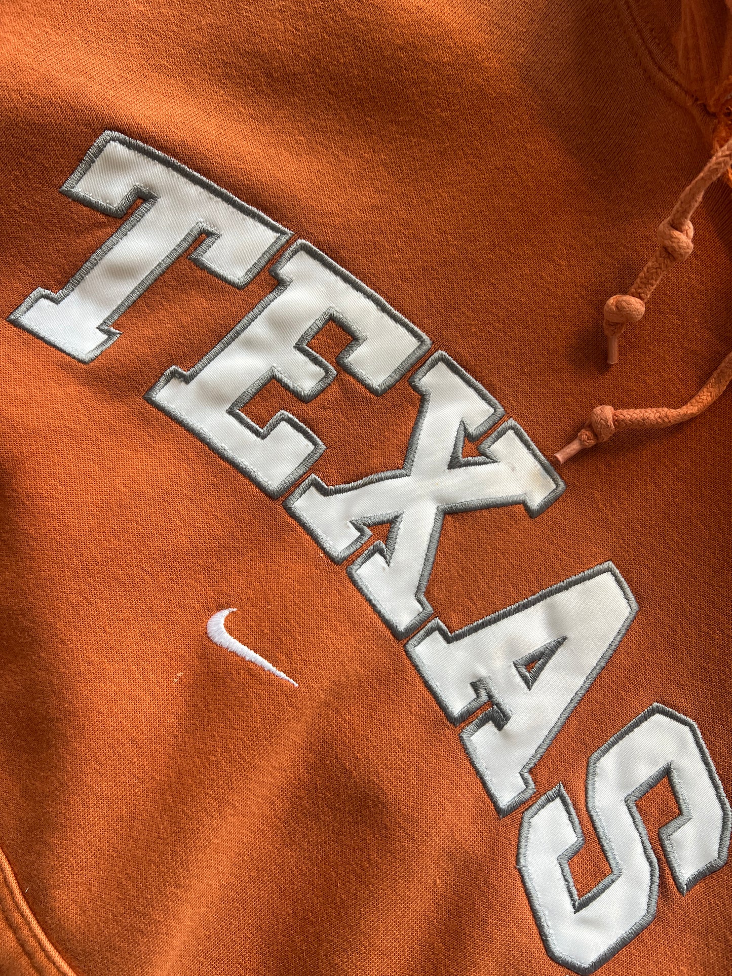 Vintage Orange Texas Spellout Hoodie - XL