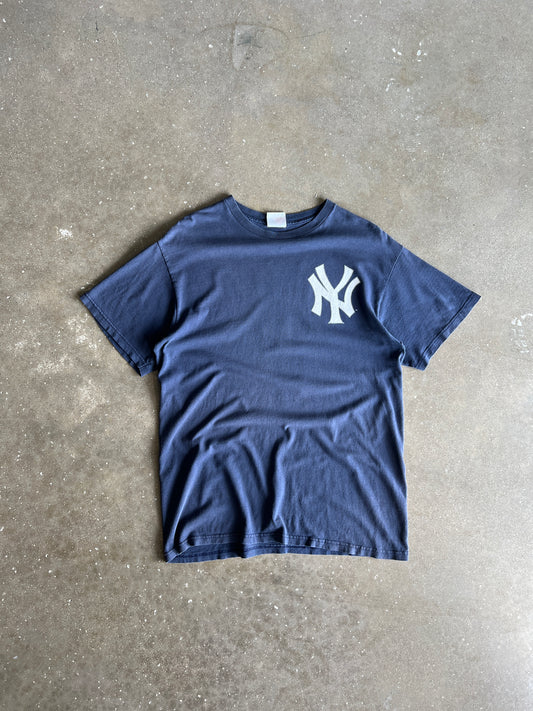 Vintage Faded Navy Yankees Shirt - L