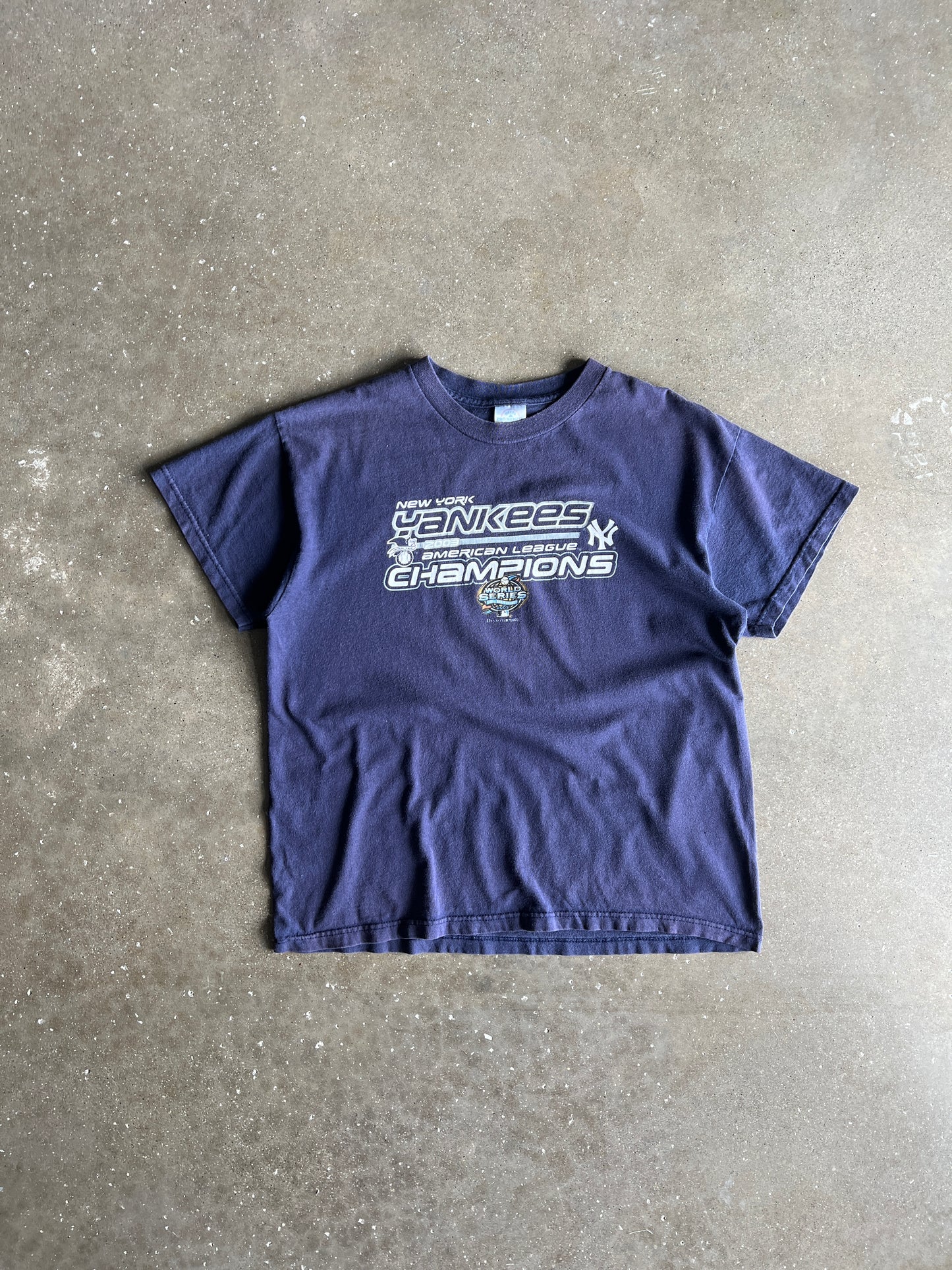 Vintage Navy Blue NY Yankees Shirt -XS