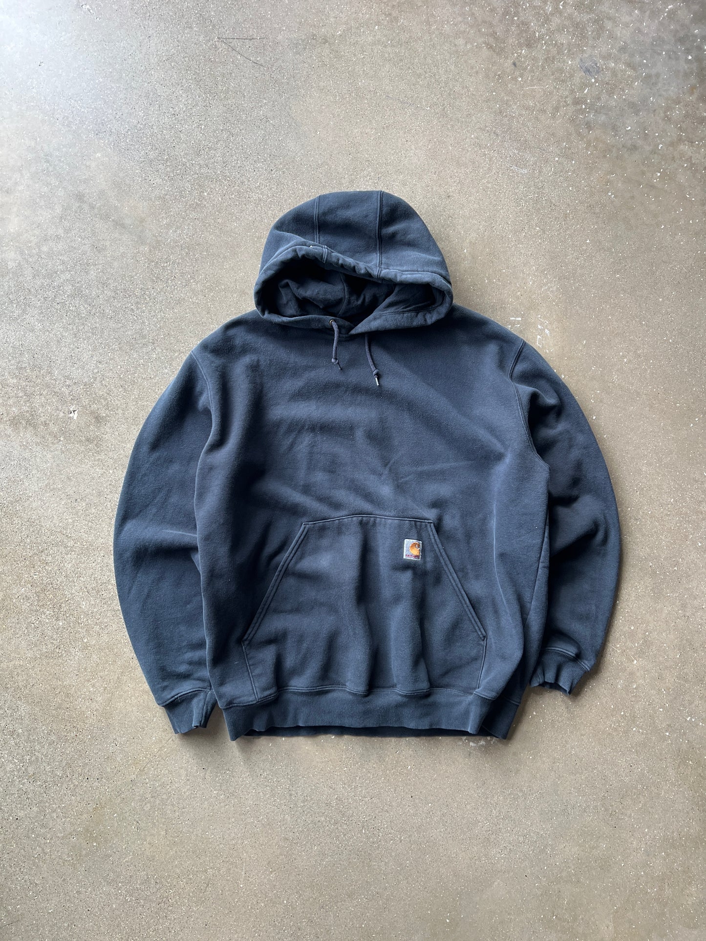 Vintage Navy Blue Carhartt Hoodie - XL