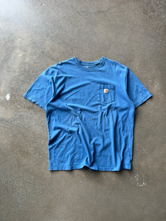 Vintage Sky Blue Carhartt Pocket Shirt - XL