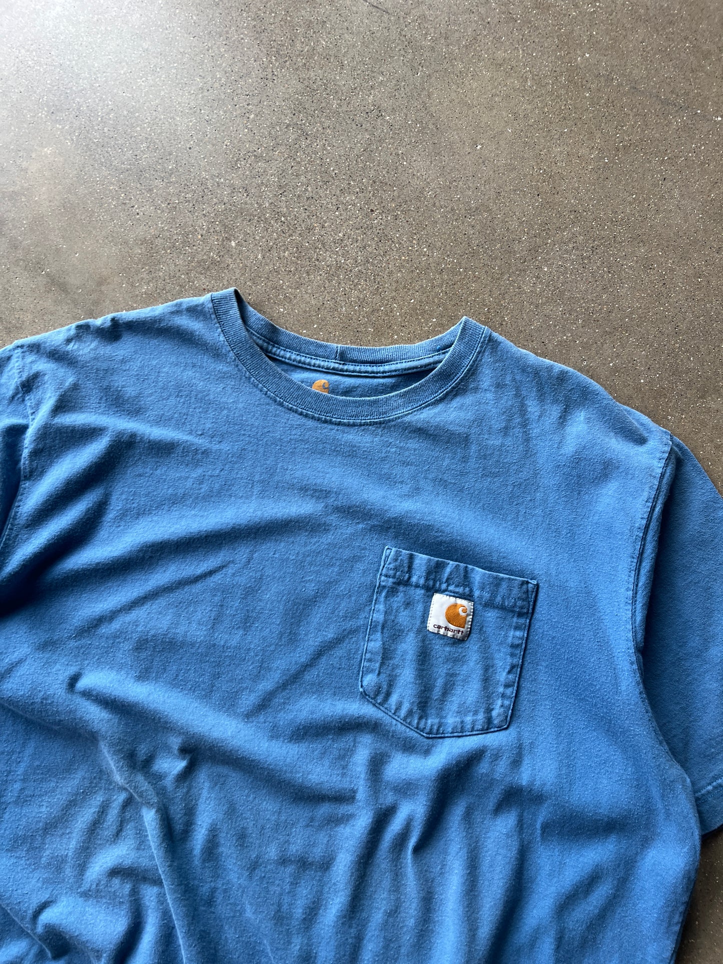 Vintage Sky Blue Carhartt Pocket Shirt - XL