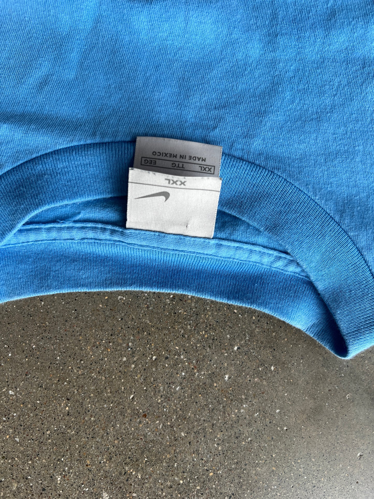 Vintage Blue Nike Spellout Shirt - XXL