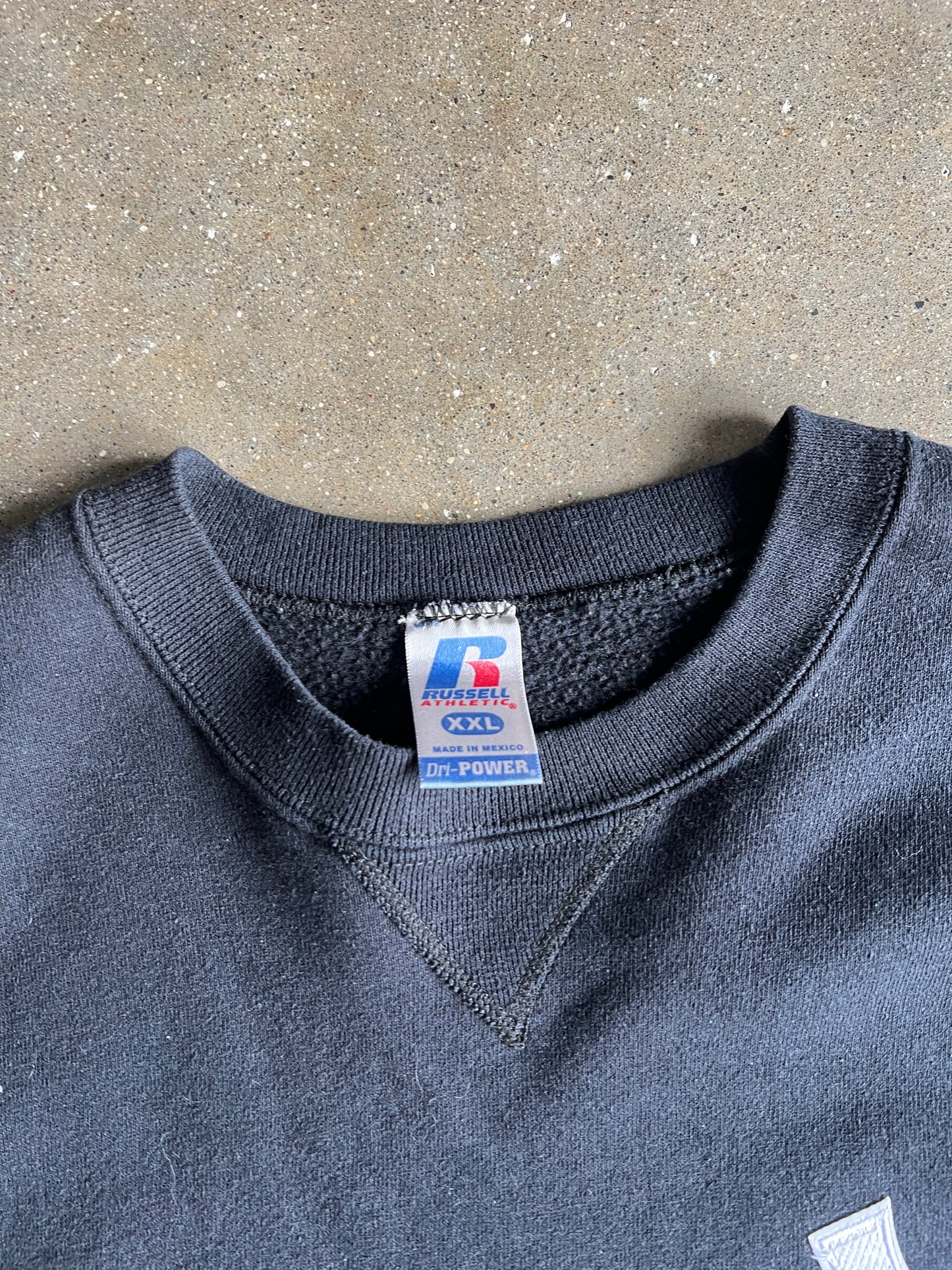 Vintage Black NY Yankees Rusell Crew - XXL