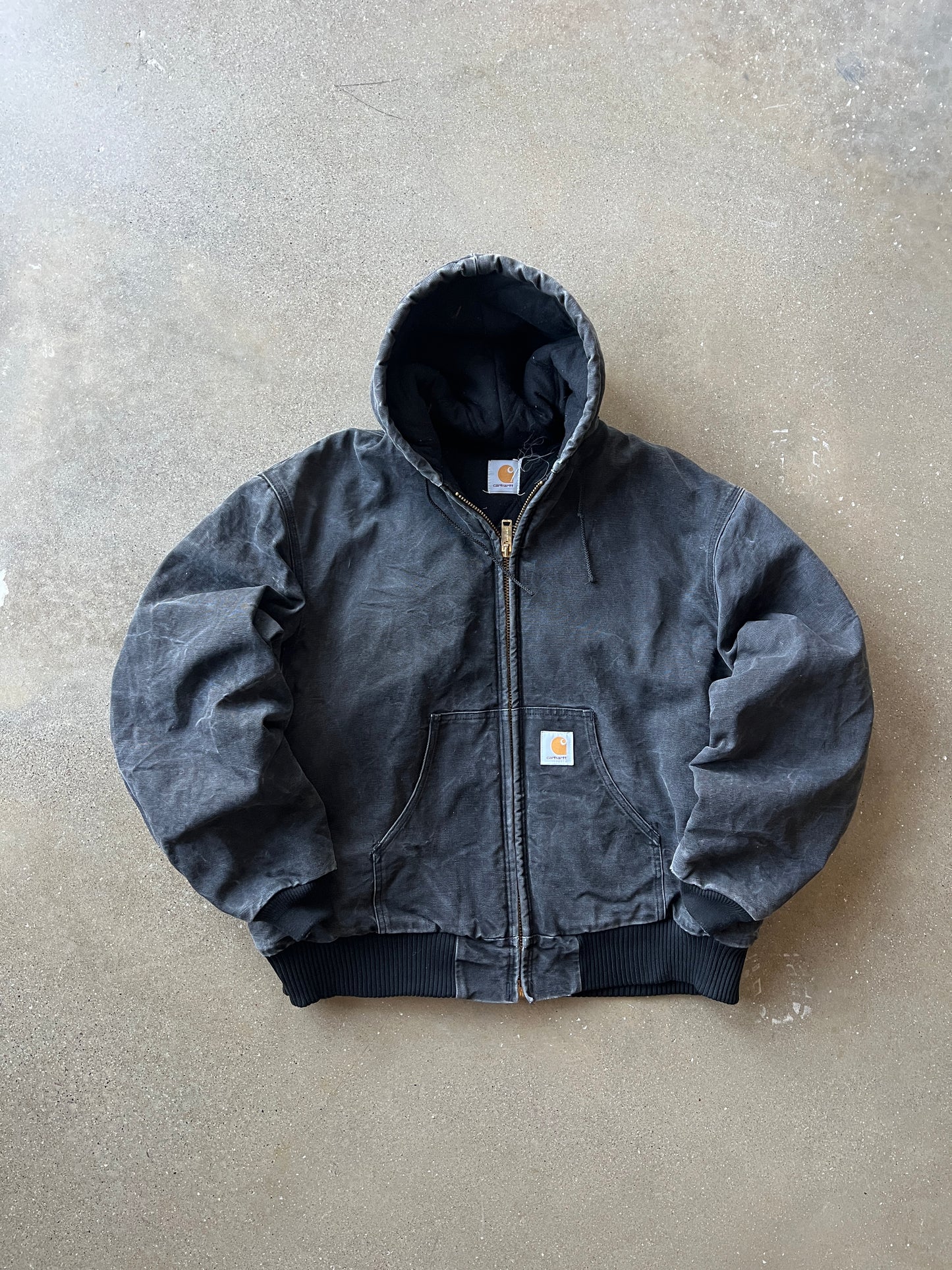 Vintage Faded Black Carhartt Jacket - XL