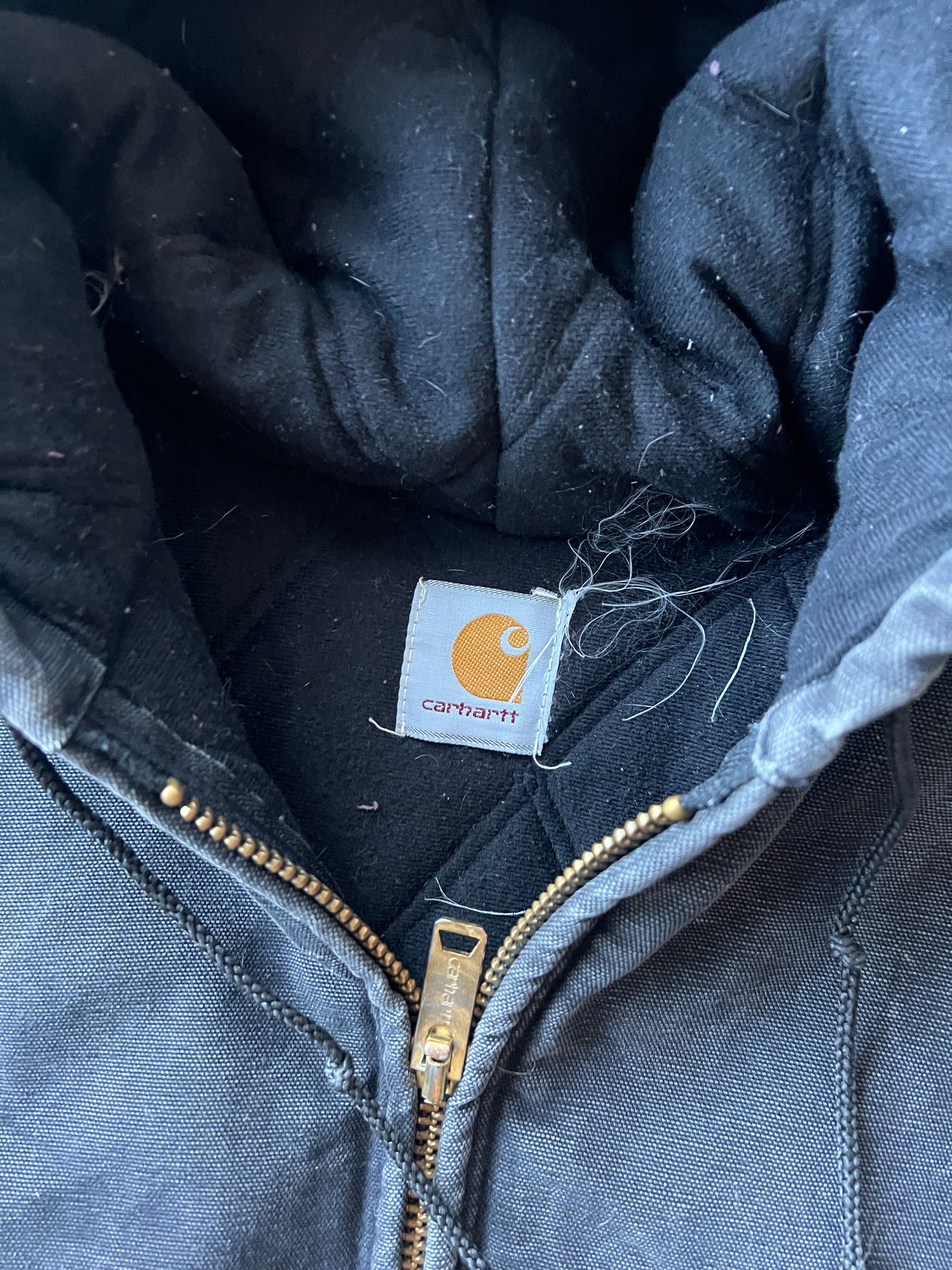 Vintage Faded Black Carhartt Jacket - XL