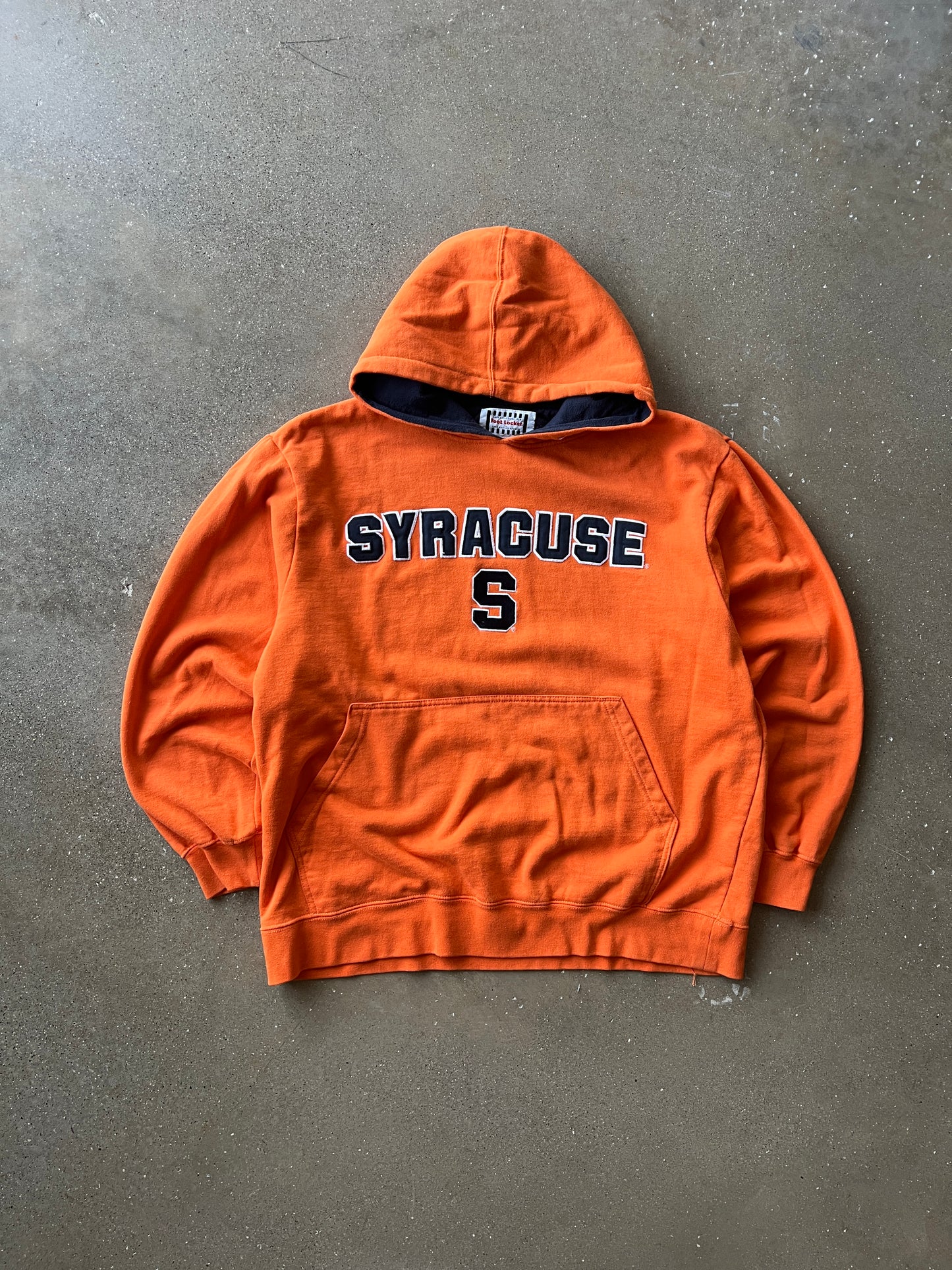 Vintage Orange Syracuse Spellout Hoodie - XL