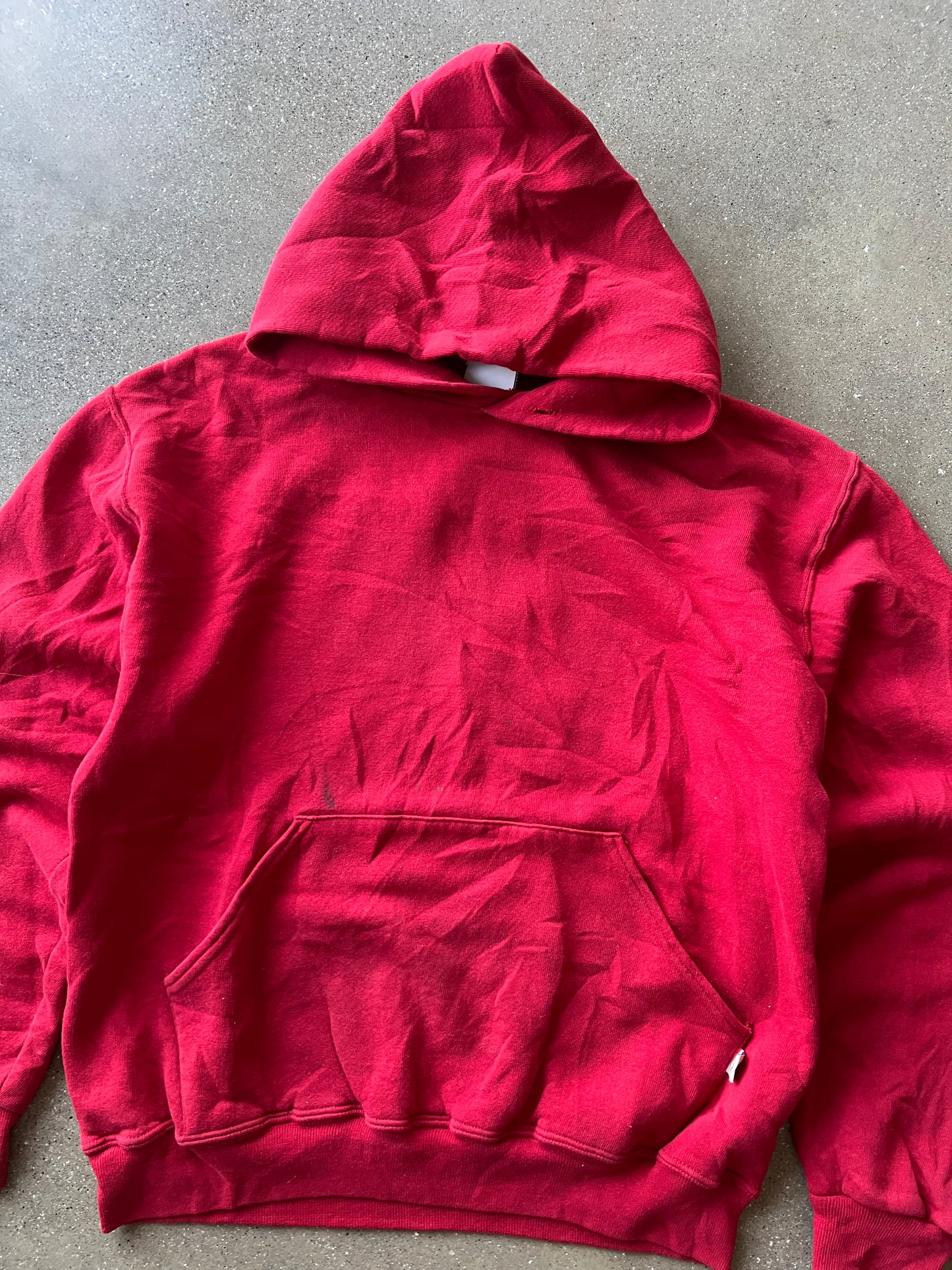 Vintage Cherry Red Russell Athletic Hoodie - S