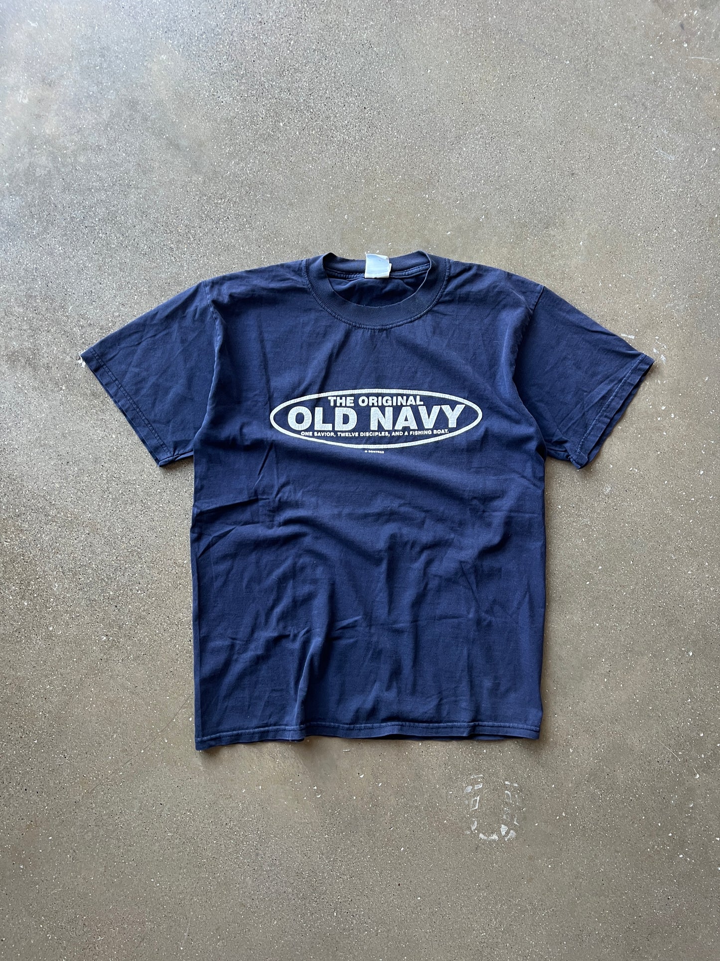 Vintage Navy Blue Old Navy Graphic Shirt - S