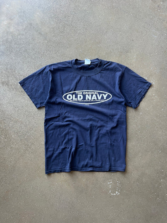 Vintage Navy Blue Old Navy Graphic Shirt - S