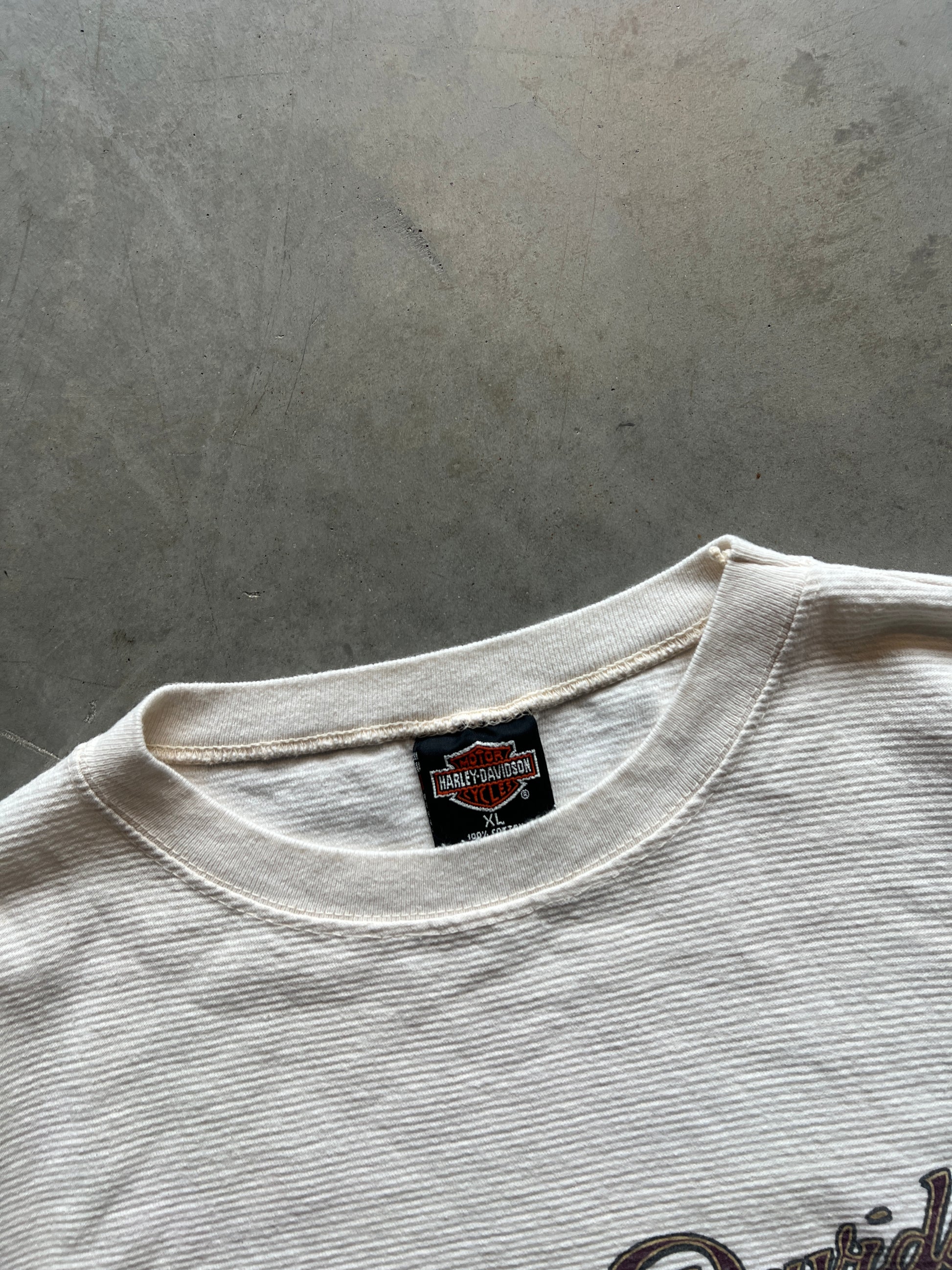 Vintage White Harley Davidson Shirt - XL