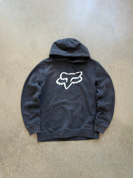 Vintage Black Fox Racing Hoodie - L