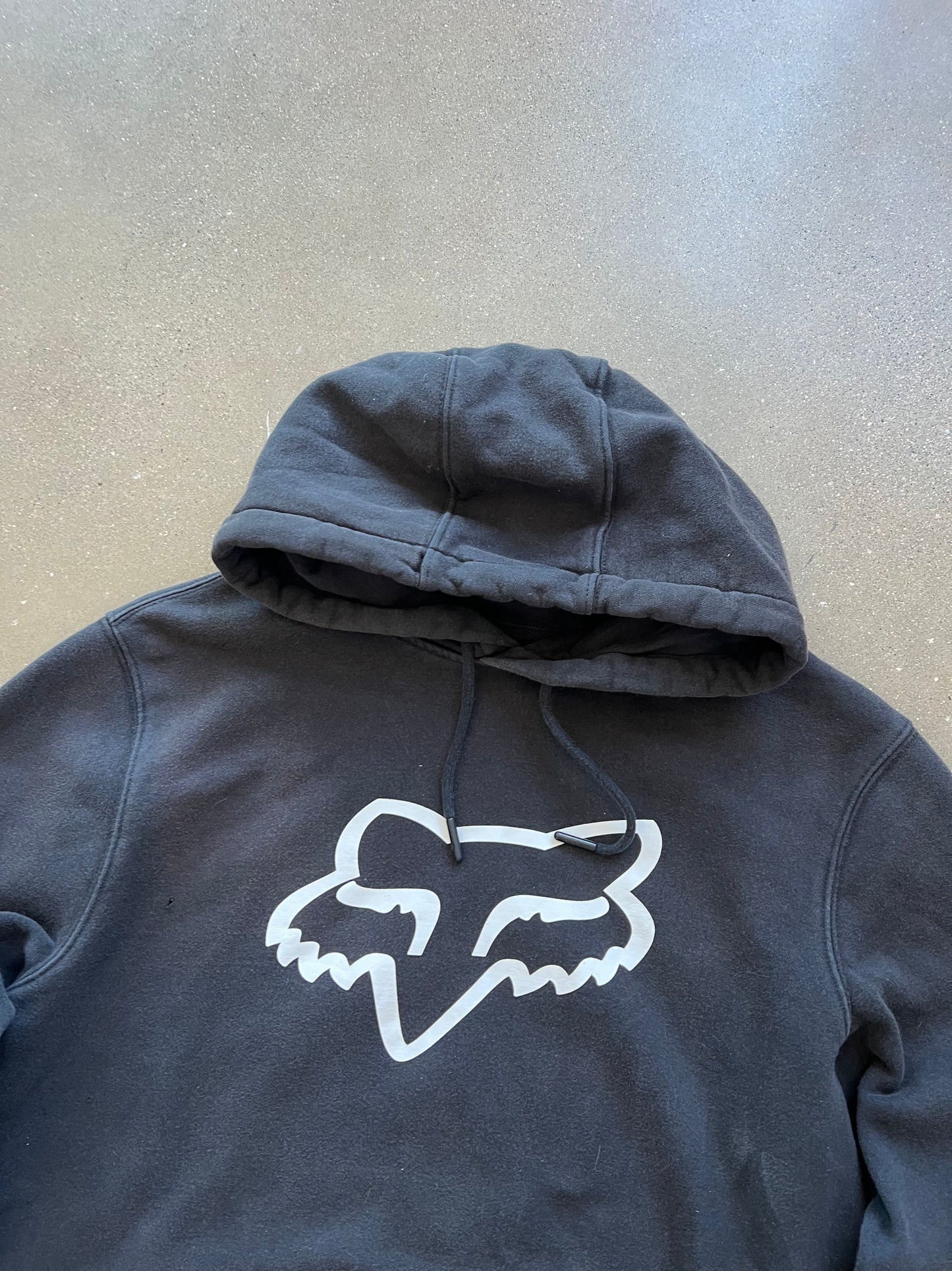 Vintage Black Fox Racing Hoodie - L