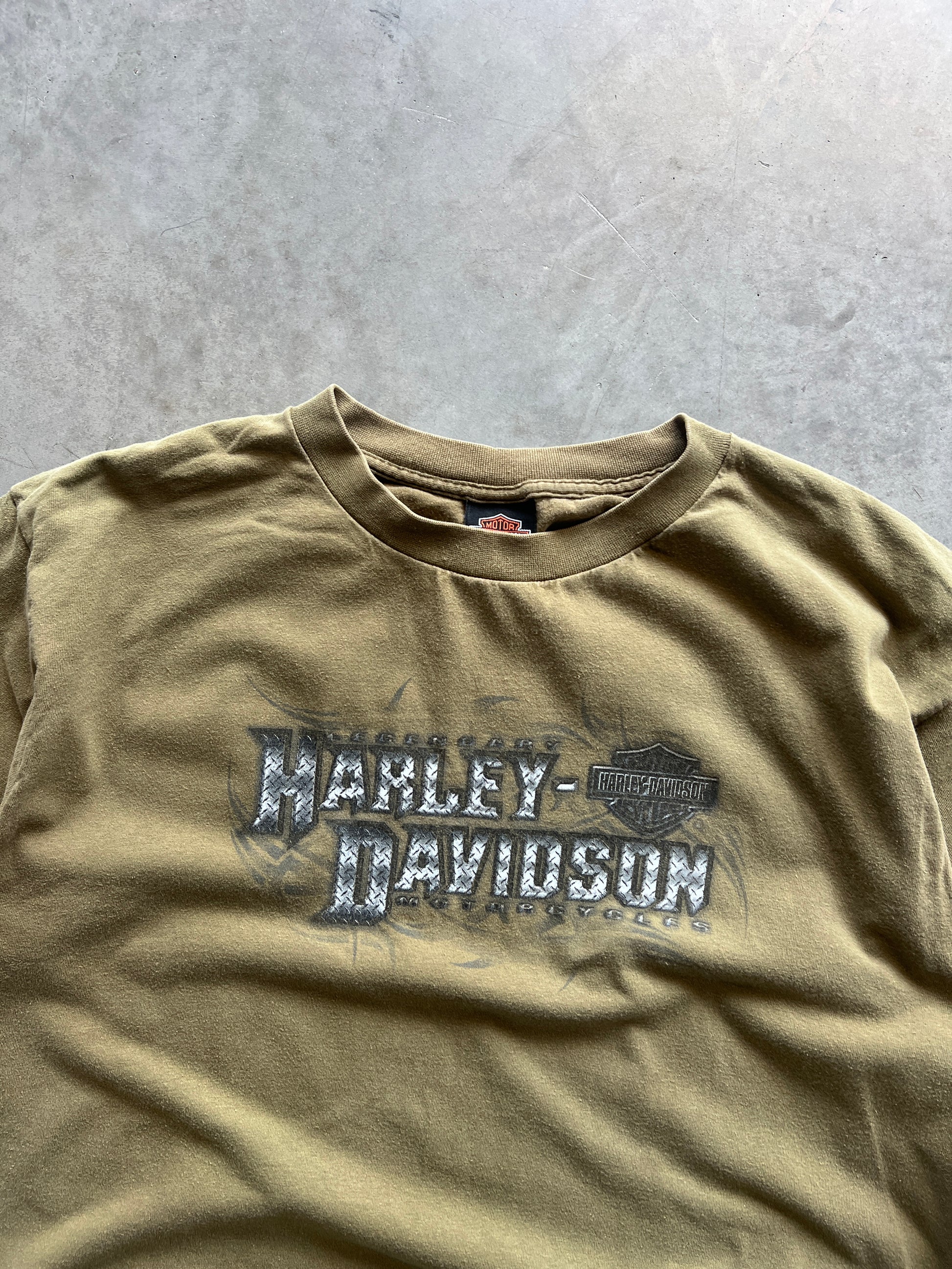 Vintage Brown Harley Davidson Shirt - XL